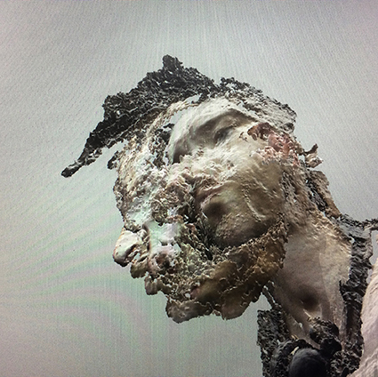 Interrupted 3D scan by artist Paul Coombs